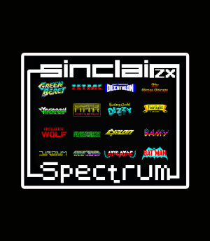 Diseño GAMES RETRO PIXEL The Great Games Sinclair ZX SEPCTRUM  