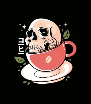 Diseño Skull Coffee  