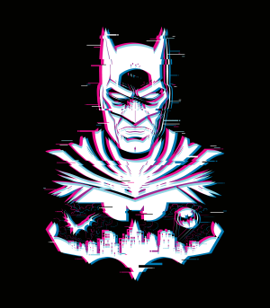 Diseño Batman Glitched  