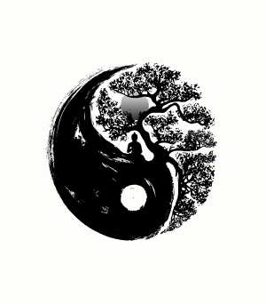 Diseño Zen Ying Yang Bonsai  